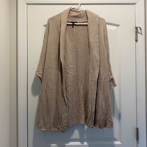 Express quarter sleeve cardigan sweater